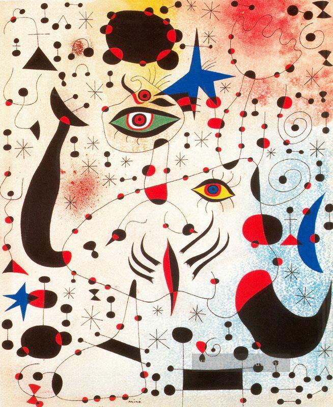 Chiffren und Konstellationen verliebt in eine Frau Joan Miró Ölgemälde